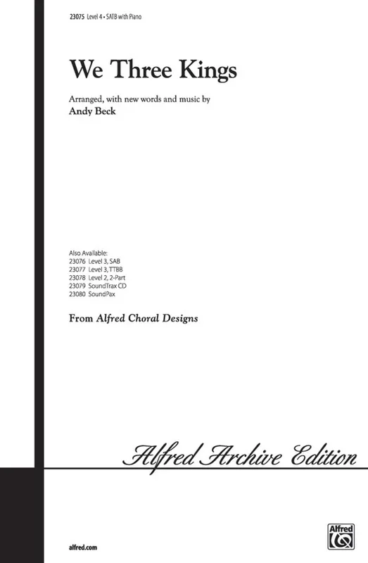 We Three Kings SATB/Piano Level 4