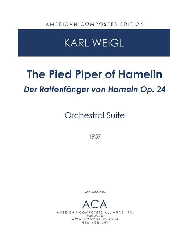 Weigl: Suite from The Pied Piper, Op. 24