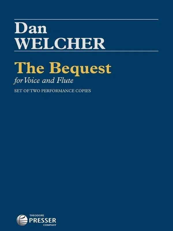 Welcher – The Bequest For Voice/Flute (Softcover Book)