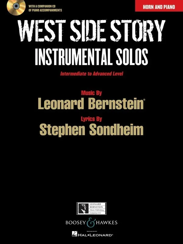 West Side Story Horn In F / Piano Book/CD Int-Adv Book
