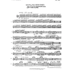 Whirling Dervishes – Alto Saxophone Unaccompanied (Left Hand Alone)