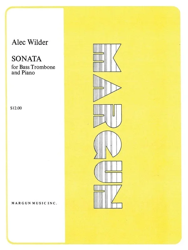 Wilder – Sonata For Bass Trombone/Piano (Softcover Book)