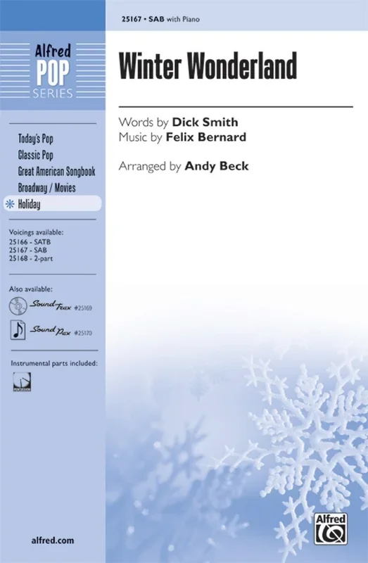 Winter Wonderland SAB/Piano Arr Althouse