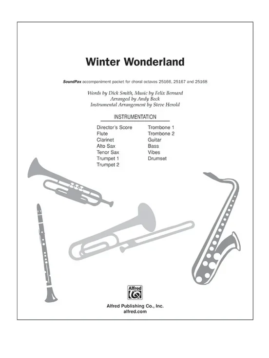 Winter Wonderland Soundpax Arr Althouse