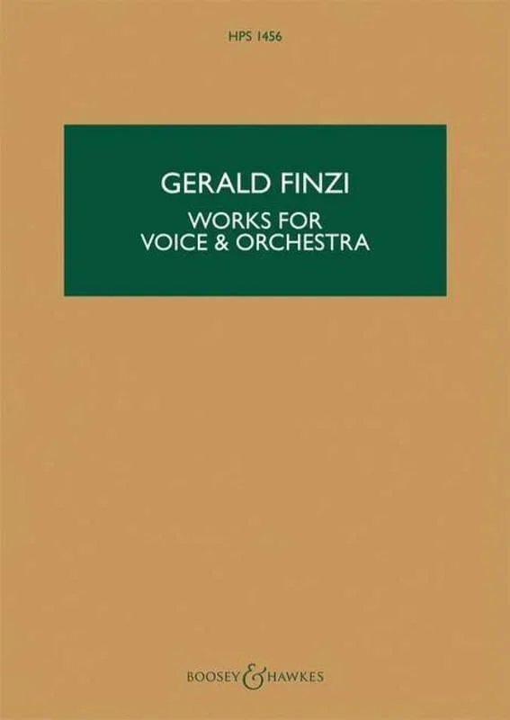 Works For Voice And Orchestra Study Score