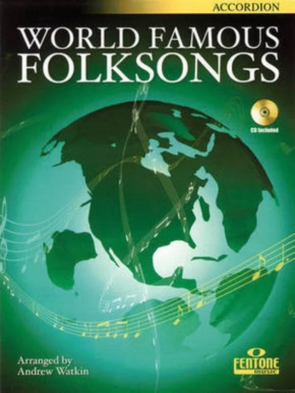 World Famous Folksongs Accordion Book/CD ACD (Softcover Book/CD)
