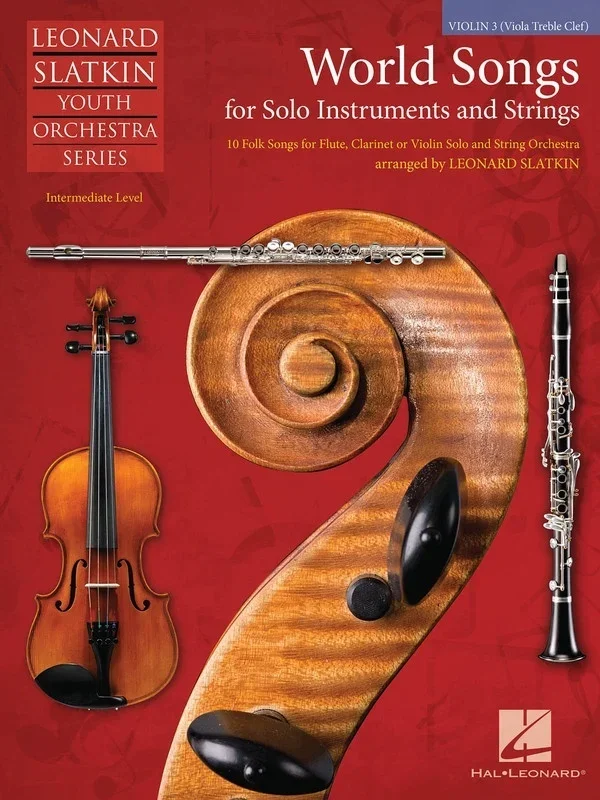 World Songs For Solo and Strings Violin 3 (Viola Tc) (Softcover Book)