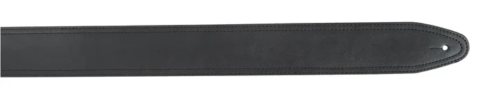 XTR 2 1/2 Inch Suede Leather Guitar Strap – Black