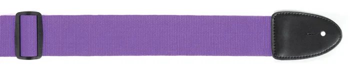 XTR Purple Guitar Strap 2 Inch Poly Web Material, Leather Ends