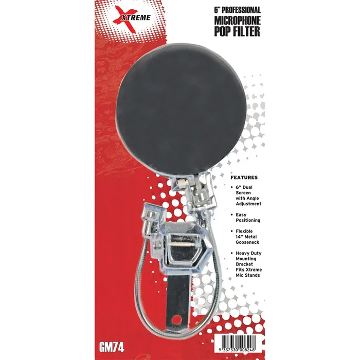 Xtreme GM74 6″ Professional Microphone Pop Filter