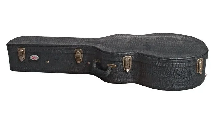 Xtreme Jumbo Acoustic Guitar Hardcase (Black Croc Vinyl finish)