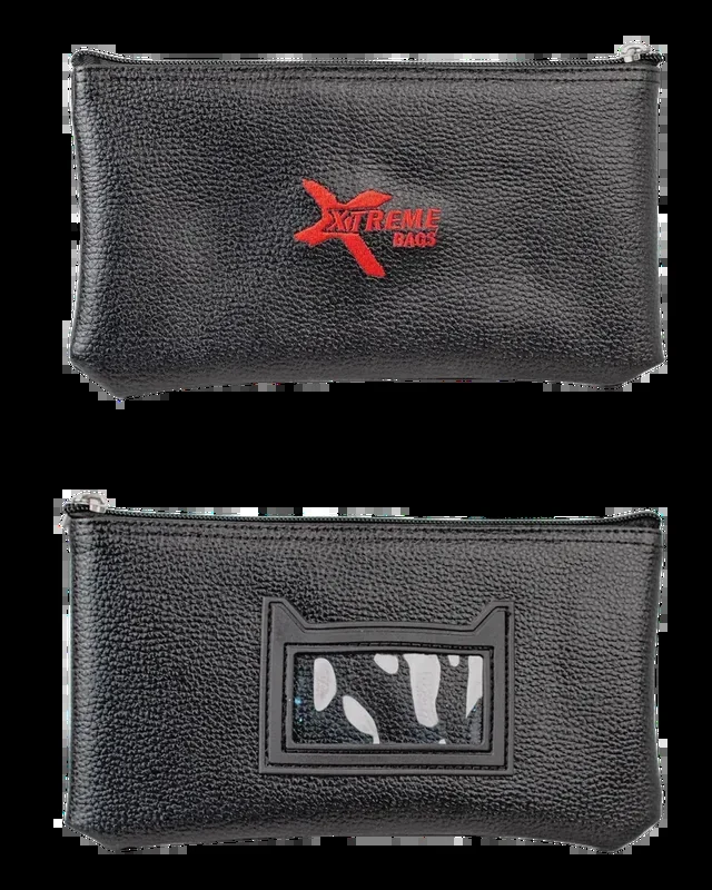 Xtreme Microphone Carry Pouch Deluxe Black Leatherette Case