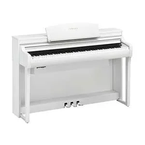 Yamaha Clavinova CSP-275 GrandTouch-S with Wooden Keys Tablet Controlled Smart Piano – Matte White