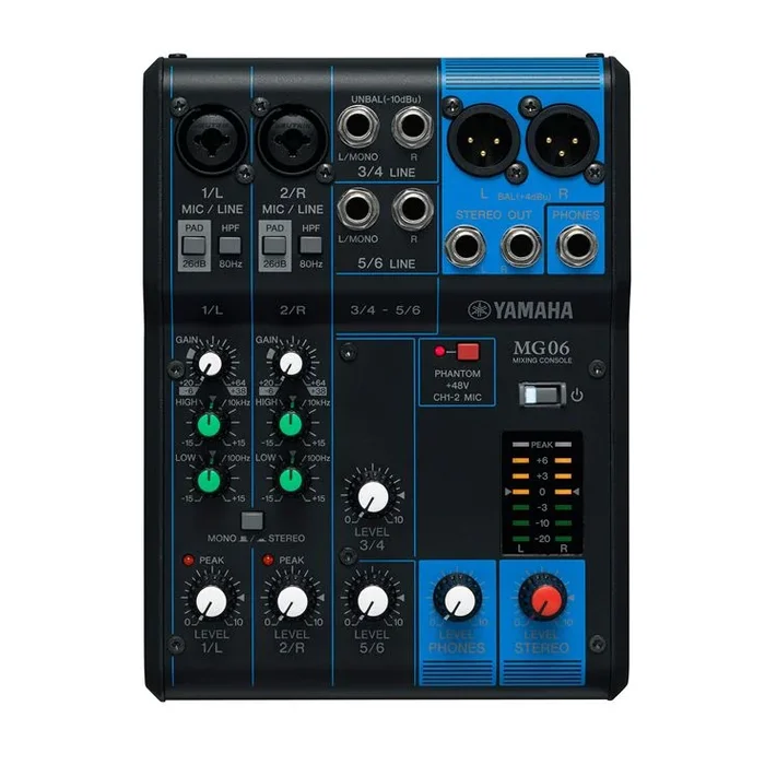 Yamaha MG06 6-Channel Mixer