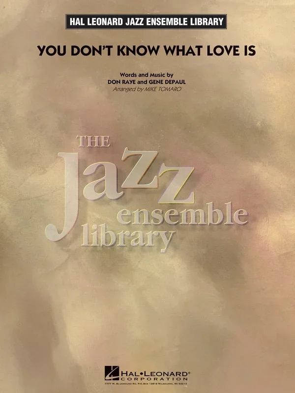 You Dont Know What Love Is Je4 Score/Parts