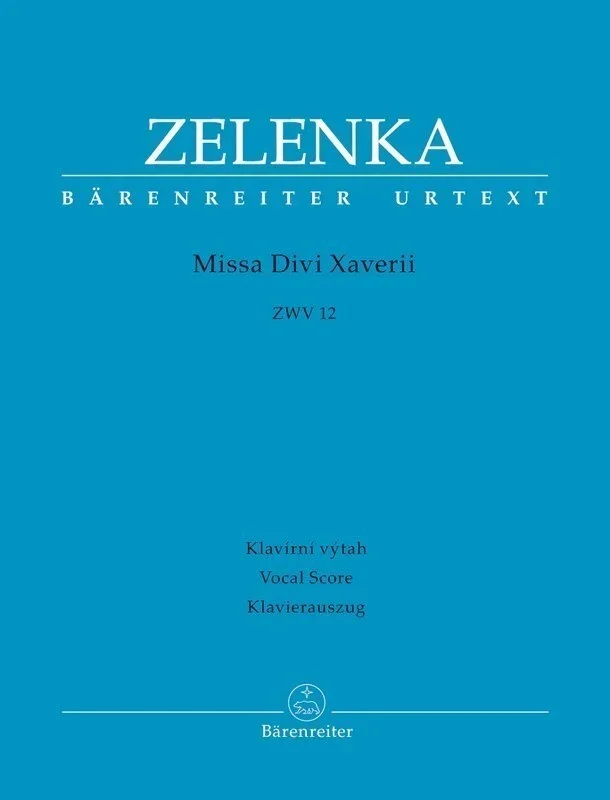 Zelenka – Missa Divi Xaverii Vocal Score (Softcover Book) Urtext Edition Book