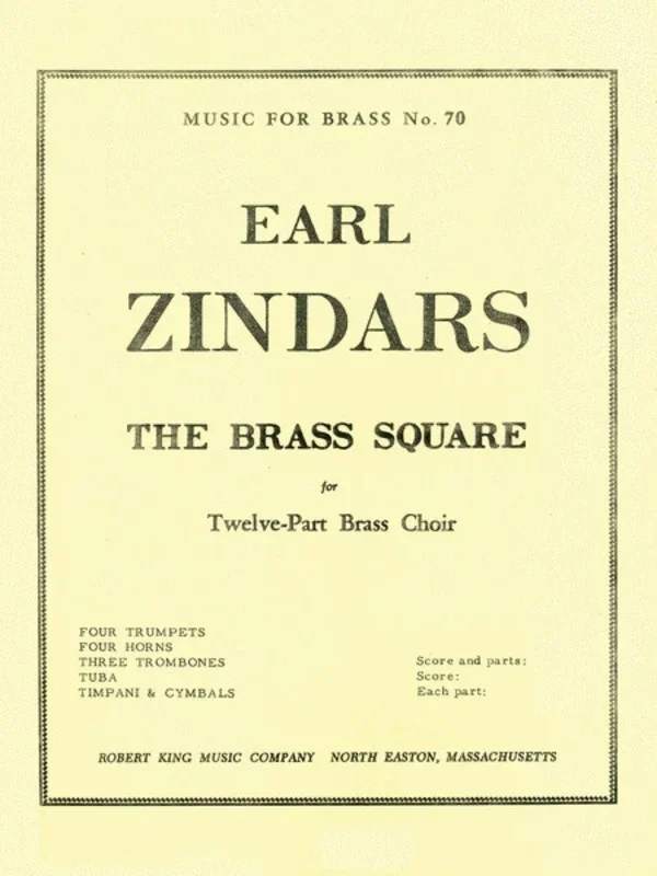 Zinders – The Brass Square Brass Ensemble (Music Score/Parts)